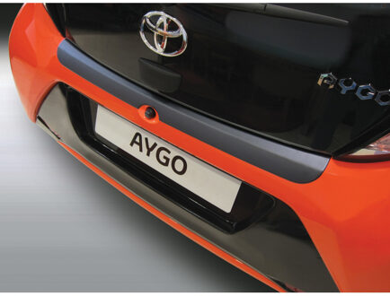 Toyota Bumper beschermer passend voor Toyota Aygo 3/5 deurs 7/2014- Zwart GRRBP781