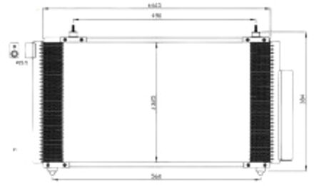 Toyota Condensor, airconditioning 35576