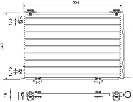 Toyota Condensor, airconditioning 812724