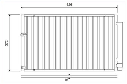 Toyota Condensor, airconditioning 812880