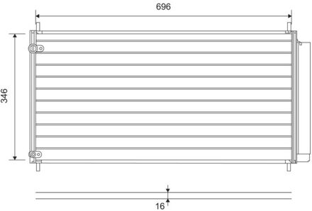 Toyota Condensor, airconditioning 814205
