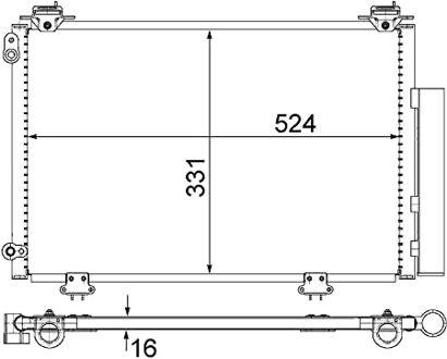Toyota Condensor, airconditioning AC292000S