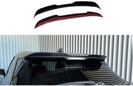 Toyota Dakspoiler (Spoiler Cap) passend voor Toyota Yaris Cross 2020- (ABS Glanzend zwart) TSTO49