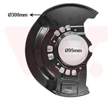 Toyota Dekplaat, remschijf 5377372