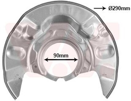 Toyota Dekplaat, remschijf 5393372