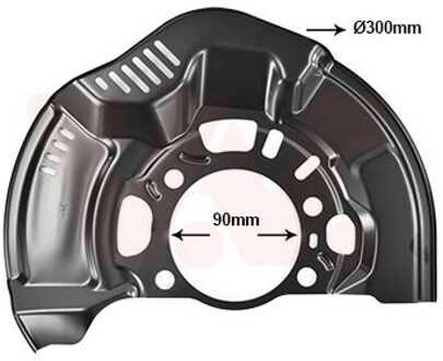 Toyota Dekplaat, remschijf 5405371