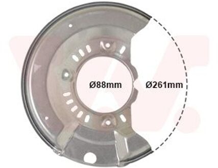 Toyota Dekplaat, remschijf 5430371