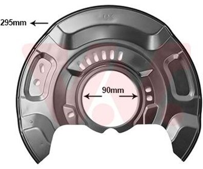 Toyota Dekplaat, remschijf 5437371