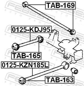 Toyota Draagarmrubber TAB165