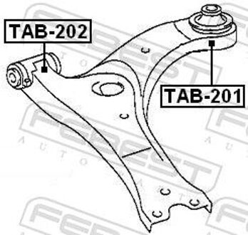 Toyota Draagarmrubber TAB202