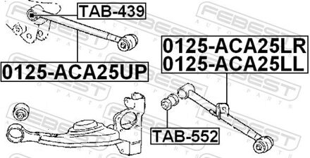Toyota Draagarmrubber TAB552