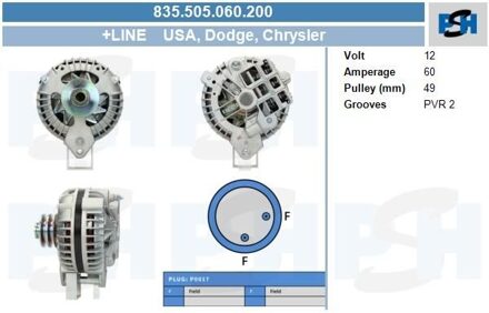 Toyota Dynamo Chrysler 835505060200