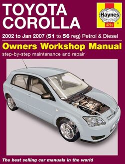 Toyota Haynes Werkplaatshandboek Toyota Corolla benzine & Diesel (2002-2007) 4791