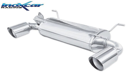 Toyota InoxCar uitlaat passend voor Toyota GT86 2.0 (200pk) Facelift 2017- 1x114mm Racing IXTOGT02114R
