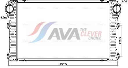 Toyota Intercooler, inlaatluchtkoeler TO4794