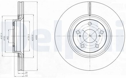 Toyota Jeu De 2 Disques De Frein BG4235