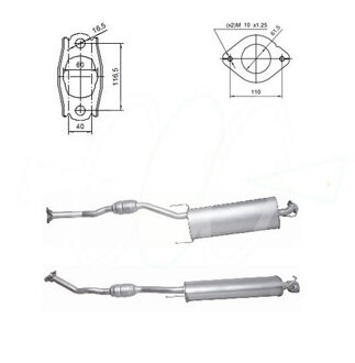 Toyota Katalysator Toyota 95130D