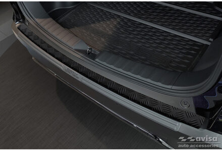 Toyota Matzwart Aluminium Bumper beschermer passend voor Toyota Corolla Cross 2022- 'Riffled Plate' AV240231