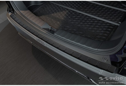 Toyota Matzwart RVS Bumper beschermer passend voor Toyota Corolla Cross 2022- 'Ribs' AV240326