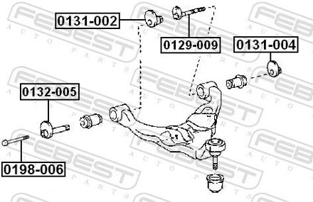 Toyota Naloopschaal, aslichaam 0131002