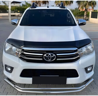 Toyota Oneway Motorkapbeschermer (steenslagcover) Toyota Hilux 8e Gen. 2015-2020 - Glanzend zwart OWBP04020