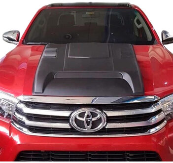 Toyota Oneway Motorkapluchtinlaat (Scoop) passend voor Toyota Hilux 8e Gen. 2015-2020 - Matzwart OWBS06004