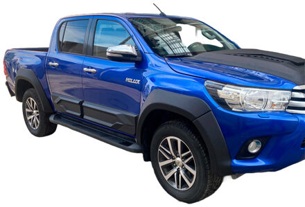 Toyota Oneway Set spatbordverbreders (Fender Flares) passend voor Toyota Hilux 2015-2020 - Matzwart OWFF02026