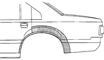 Toyota PLAATWERKDEEL Wielrand 4-deurs L 5385147
