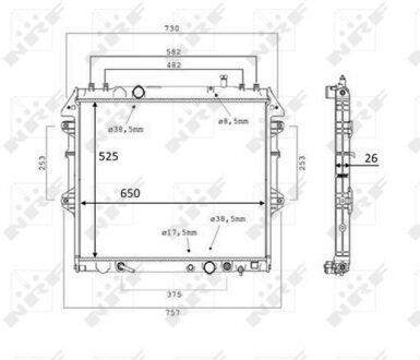 Toyota Radiateur 58534