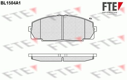 Toyota Remblokken set BL1504A1