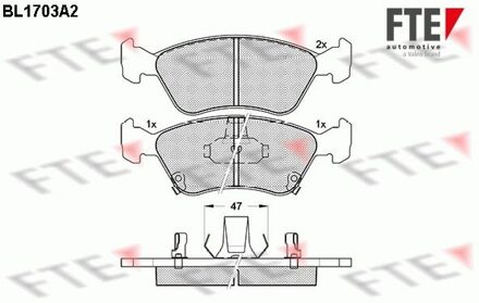 Toyota Remblokken set BL1703A2
