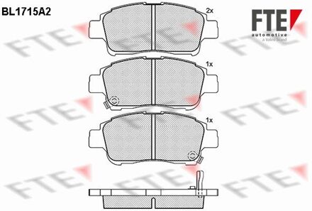 Toyota Remblokken set BL1715A2