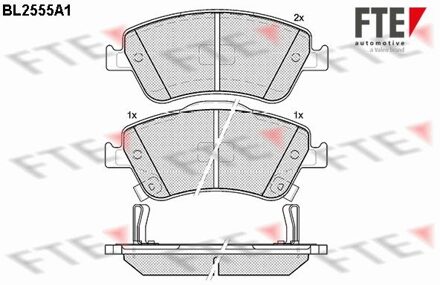 Toyota Remblokken set BL2555A1