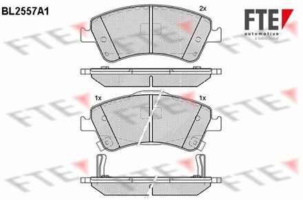 Toyota Remblokken set BL2557A1