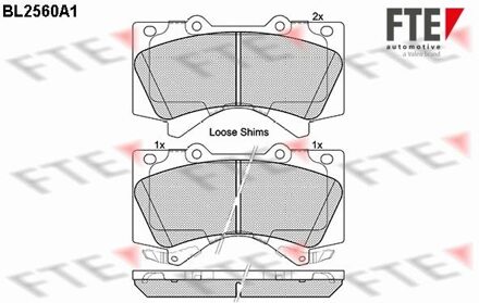 Toyota Remblokken set BL2560A1