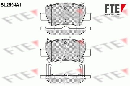 Toyota Remblokken set BL2594A1