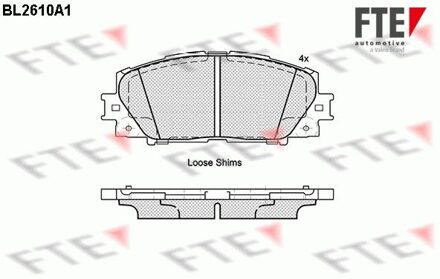Toyota Remblokken set BL2610A1