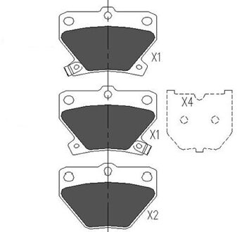 Toyota Remblokken set KBP9013
