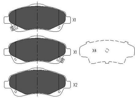 Toyota Remblokken set KBP9018