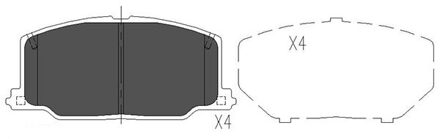 Toyota Remblokken set KBP9036