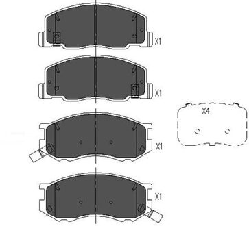 Toyota Remblokken set KBP9050