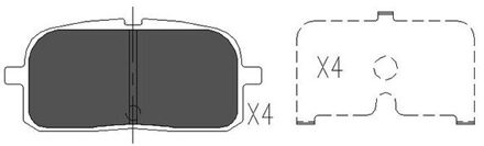 Toyota Remblokken set KBP9061