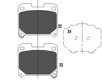 Toyota Remblokken set KBP9063