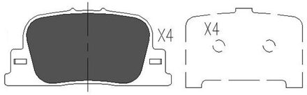 Toyota Remblokken set KBP9069