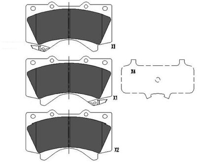 Toyota Remblokken set KBP9098