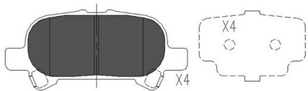 Toyota Remblokken set KBP9119