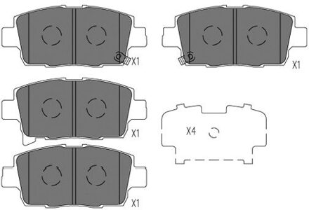 Toyota Remblokken set KBP9134