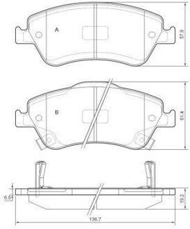Toyota Remblokken set