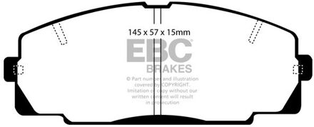 Toyota Remblokkenset EBC Ultimax2 DP722 DP722