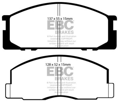 Toyota Remblokkenset EBC Ultimax2 DP743 DP743